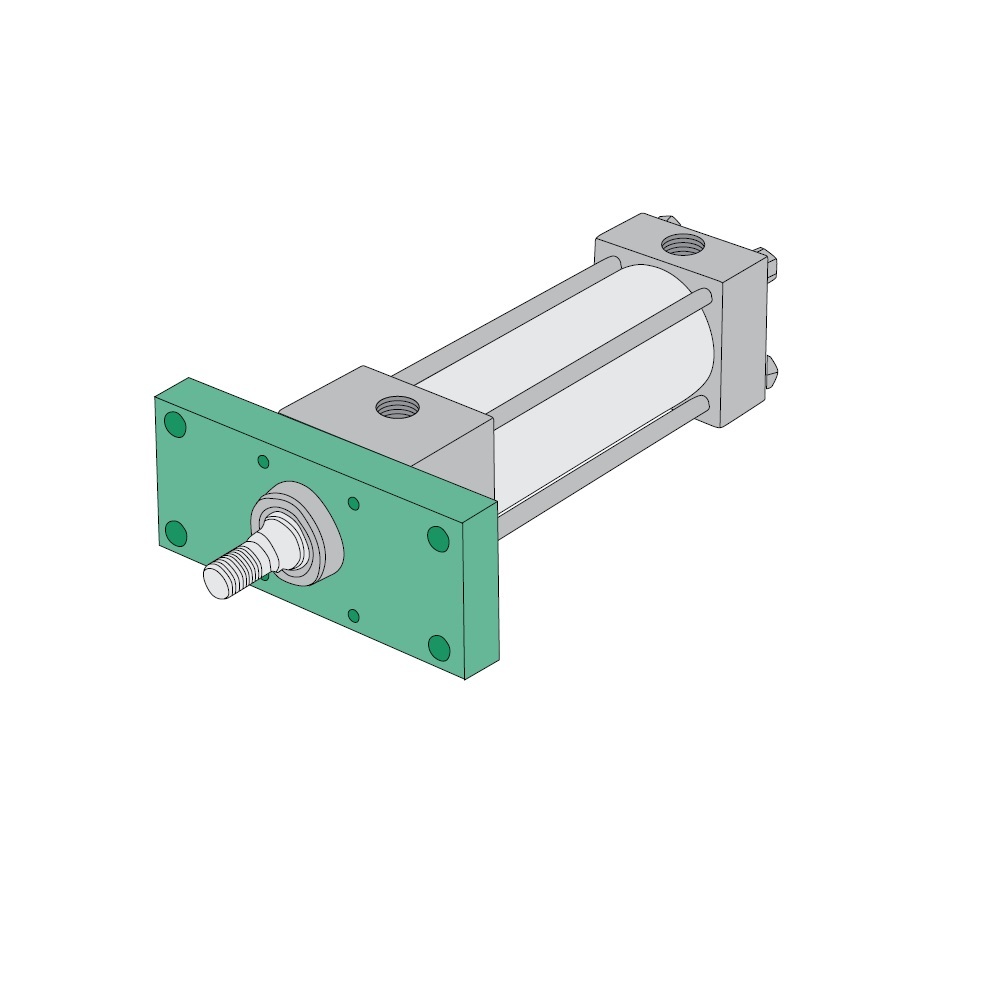 F1AP-04IVE-AAA2 NUMATICS/AVENTICS NFPA CYLINDER A SERIES 3 1/4" BORE 4 1/2" STROKE, FRONT FLANGE MNT, MAGNET